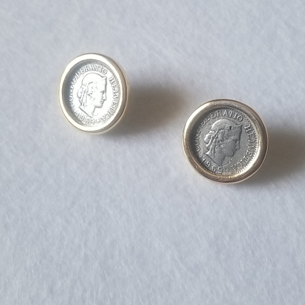 SOLD! Carolee Coin Earrings - Picture 1 of 3